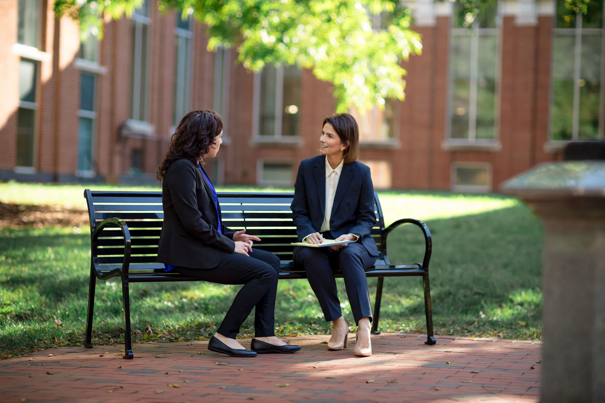 Kim Luckey meeting with a client in northern virginia 